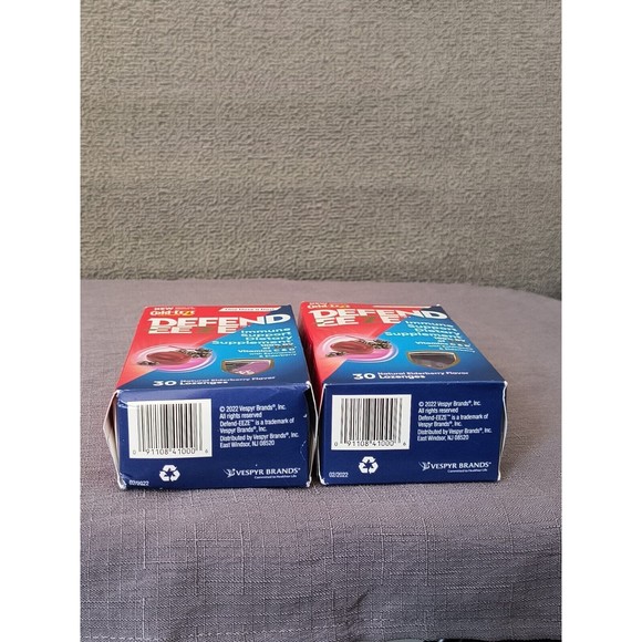2 Pack Cold-EEZE Defend-EEZE Immune Support 30 Elderberry Flavor Lozenges no Exp - Picture 6 of 7